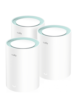 Бесшовный Mesh роутер Cudy M1500 (M1500(3-PACK)) AX1500 10/100/1000BASE-TX белый