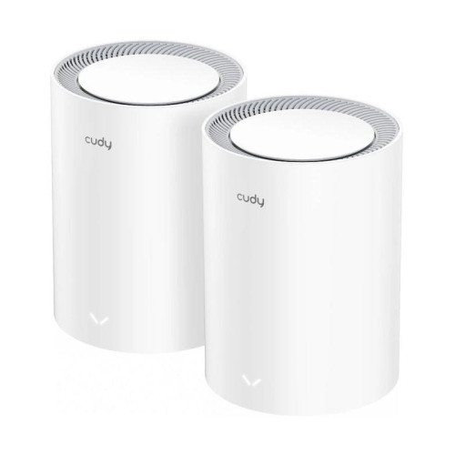 Бесшовный Mesh роутер Cudy M3000 (M3000(2-PACK) WHITE) AX3000 10/100/1000/2500BASE-T белый (упак.:2шт)