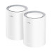 Бесшовный Mesh роутер Cudy M3000 (M3000(2-PACK) WHITE) AX3000 10/100/1000/2500BASE-T белый (упак.:2шт) Бесшовный Mesh роутер Cudy M3000 (M3000(2-PACK) WHITE) AX3000 10/100/1000/2500BASE-T белый (упак.:2шт)