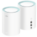 Wi-Fi Mesh-система/ AC1200 Wi-Fi Gigabit Mesh Solution 2-Pack, Chipset MT7621DA+MT7613B+MT7603, Dual-Band, 867Mbps at 5GHz + 300Mbps at 2.4GHz, 802.11ac/a/b/g/n, 2 Gigabit Ethernet Ports, 4 internal antennas,MU-MIMO,  DDNS,Zerotier/Wireguard/OpenVPN/IPSec