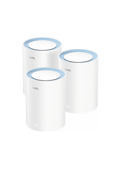 Wi-Fi Mesh-система/ AC1200 Wi-Fi Mesh Solution 3-Pack, Chipset MediaTek, Dual-Band, 867Mbps at 5GHz + 300Mbps at 2.4GHz, 802.11ac/a/b/g/n, 2 Fast Ethernet Ports, 2 internal antennas, MU-MIMO,  DDNS,Zerotier/Wireguard/OpenVPN/IPSec/L2TP/PPTP VPN,  DNS over