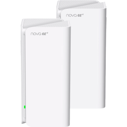 Точка доступа/ Tenda MX21 Pro (2-pack) Трехдиапазонная гигабитная Wi-Fi Mesh система AXE5700, 2,4/5/6 ГГц, до 5665 Мбит/с, 3x1Гбит/с, 7 встроенных антенн