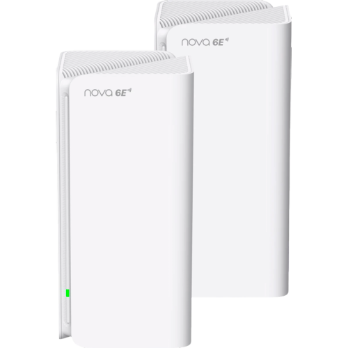 Точка доступа/ Tenda MX21 Pro (2-pack) Трехдиапазонная гигабитная Wi-Fi Mesh система AXE5700, 2,4/5/6 ГГц, до 5665 Мбит/с, 3x1Гбит/с, 7 встроенных антенн