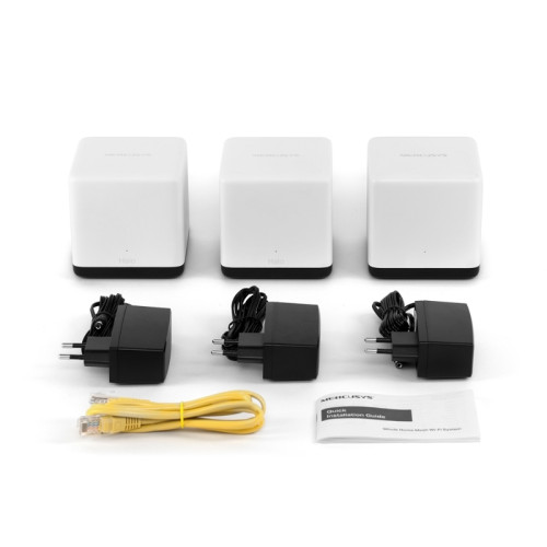 Бесшовный Mesh роутер Mercusys Halo H50G(2-pack) AC1900 10/100/1000BASE-TX белый (упак.:2шт)