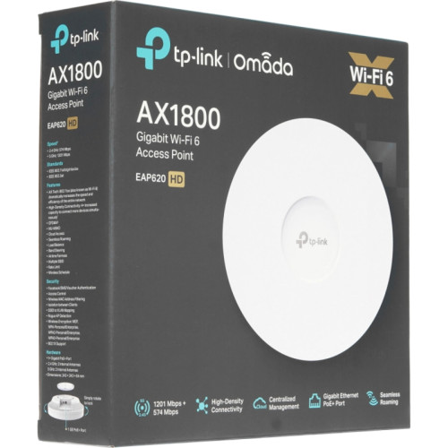 Точка доступа/ 11ah two-band ceiling access point, up to 1200 Mbit / s at 5GHz and up to574mbit / s at 2. 4GHz, 1 Gigabit port, support for Windows 802.3 at, MU-MIMO
