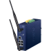 точка доступа/ PLANET IP30 Industrial Wi-Fi 6 802.11ax 1800Mbps Dual Band Wireless AP with 5-Port 10/100/1000T (2 x 5dBi antenna, 2 DI/DO, Dual DC 9~54V, -40 to 75C, 802.1Q VLAN, Captive Portal, RADIUS and cybersecurity features, AP/Gateway/Repeater modes
