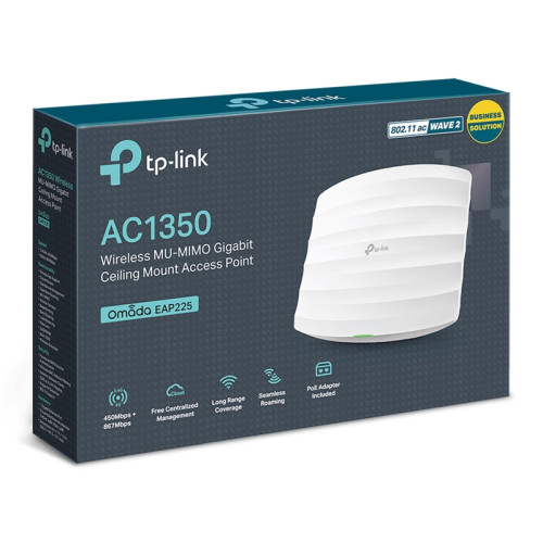 Точка доступа/ AC1350 Wireless MU-MIMO Gigabit Ceiling Mount Acce EUplug