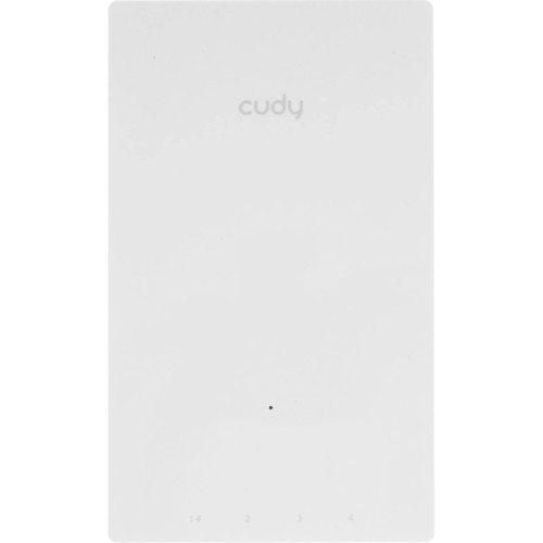 Точка доступа/ AX3000 Dual Band Wi-Fi 6 Wall Plate Access Point, Chipset MT7981+MT7531AE+MT7976CN, 802.11ax/ac/a/b/g/n, 2402Mbps at 5GHz + 574Mbps at 2.4GHz, 1 x Gigabit PoE-IN Port, 802.3af / at, 4 x Gigabit  RJ45 ports, LAN1 support PoE Out,  Cudy Mesh 