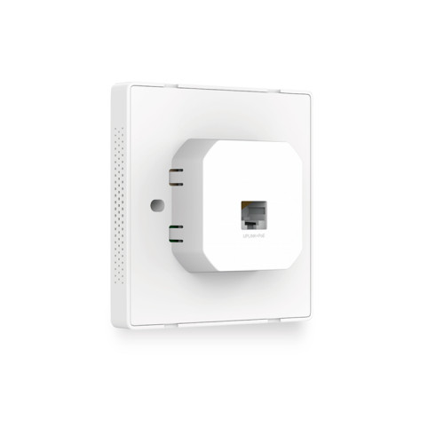 Точка доступа/ 300Mbps Wireless N Wall-Plate Access Point, Qualcomm, 300Mbps at 2.4GHz, 802.11b/g/n, 2 10/100Mbps LAN, 802.3af PoE Supported, Compatible with 86mm & EU Standard Junction Box, Centralized Management, Load Balance, Rate Limit, Captive Portal