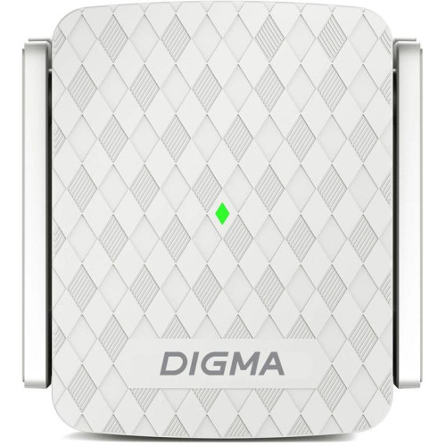 Повторитель беспроводного сигнала Digma D-WR400 AC1200 10/100BASE-TX/Wi-Fi белый