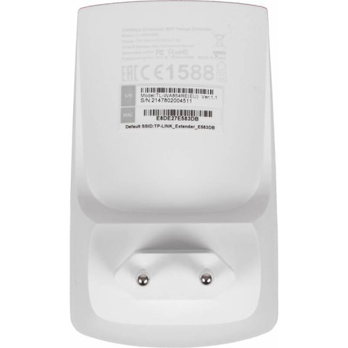 Усилитель Wi-Fi/ 300Mbps Wireless N Wall Plugged Range Extender, 2T2R, 2.4GHz, 802.11n/g/b, internal Antennas, without Ethernet Port