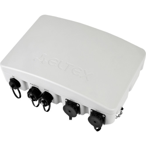 Точка доступа WOP-30LI, 802.11ax  (WiFi 6), 2.4/5GHz; 2х2 MU-MIMO; 2 x10/100/1000Base-T, 2xSFP, 4 разъема N-типа для подключения внешних антенн, 48/56В PoE+, источник питаня 12В.