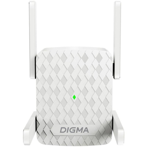 Повторитель беспроводного сигнала Digma D-WR400 AC1200 10/100BASE-TX/Wi-Fi белый