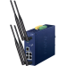 точка доступа/ PLANET IP30 Industrial Wi-Fi 6 802.11ax 2400Mbps 5GHz Wireless AP with 5-Port 10/100/1000T (4 x 5dBi antenna, 2 DI/DO, Dual DC 9~54V, -40 to 75C, 802.1Q VLAN, Captive Portal, RADIUS and cybersecurity features, AP/Gateway/Repeater modes, sup