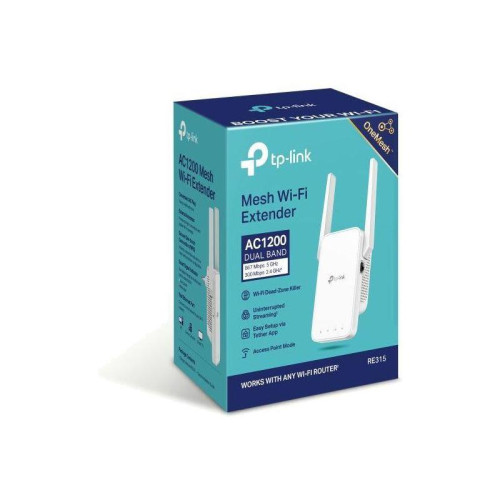 Повторитель беспроводного сигнала TP-Link RE315 AC1200 10/100BASE-TX белый