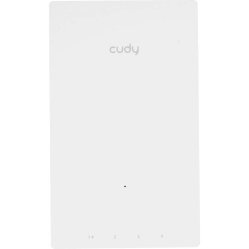 Точка доступа/ AC1200 Dual Band Gigabit Wall Plate Access Point,  MT7621DAN+MT7613B+MT7603E,  867Mbps at 5GHz + 300Mbps at 2.4GHz,  1 x Gigabit PoE-IN Port, 802.3af / at, 4 x Gigabit  RJ45 ports, LAN1 support PoE Out, Cudy Mesh Support