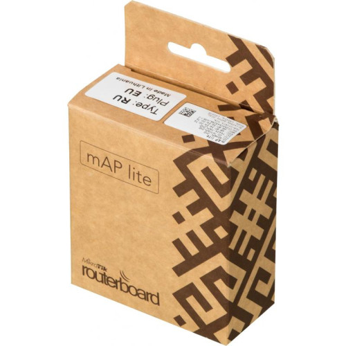 Точка доступа MikroTik mAP lite (RBMAPL-2ND) N300 10/100BASE-TX белый
