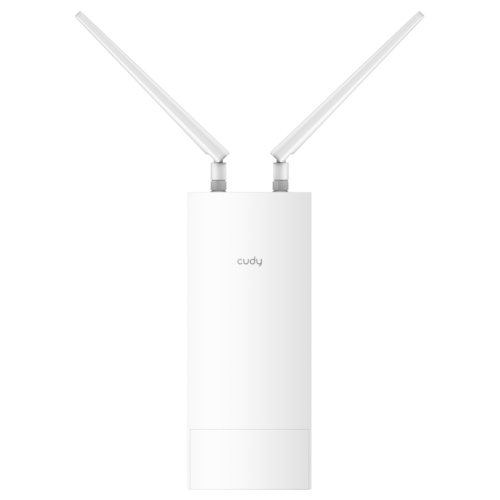 Точка доступа/ AX3000 High Power WiFi 6 Gigabit Outdoor Access Point, 2402Mbps at 5GHz + 574Mbps at 2.4GHz, 1 x Gigabit RJ45, 2 Detachable Antennas, 802.3at/802.3af PoE or 48V passive PoE, IP65 Waterproof, lightning protection, 48V passive PoE adapter inc