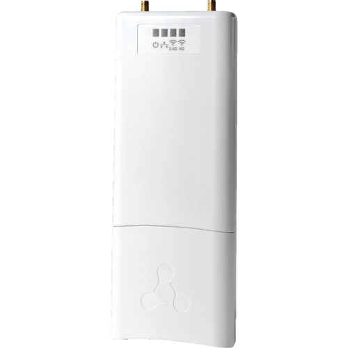 Точка доступа WOP-2L, 802.11 ac (5G WiFi), 2.4/5GHz; 2х2 MIMO;. 1 порта 10/100/1000 Base-T, 2 разьемов SMA-типа для подключения внешних антенн, 48 В DC-PoE, outdoor