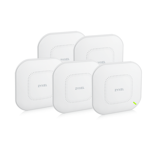 Точка доступа/ ZYXEL NebulaFlex Pro WAX510D Hybrid Access Point, WiFi 6, 802.11a / b / g / n / ac / ax (2.4 and 5 GHz), MU-MIMO, 2x2 Internal Antennas, up to 575 + 1200 Mbps, 1xLAN GE , PoE, 4G / 5G protection
