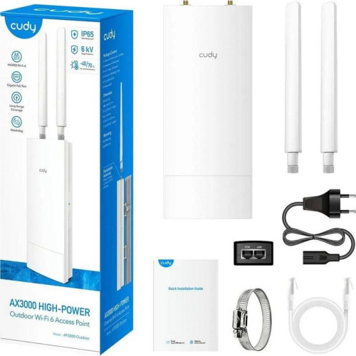 Точка доступа Wi-Fi CUDY AX3000 High Power WiFi 6 Outdoor Access Point AX3000 High Power WiFi 6 Outdoor Access Point