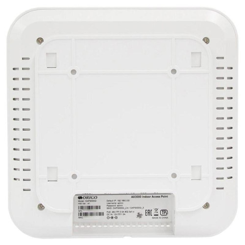 Точка доступа Origo OAP3000GI (OAP3000GI/A1A) AX3000 100/1000/2500BASE-T белый