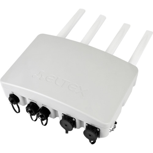 Точка доступа WOP-30LI, 802.11ax  (WiFi 6), 2.4/5GHz; 2х2 MU-MIMO; 2 x10/100/1000Base-T, 2xSFP, 4 разъема N-типа для подключения внешних антенн, 48/56В PoE+, источник питаня 12В.