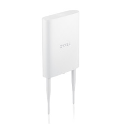 Точка доступа/ Zyxel Zyxel NebulaFlex NWA55AXE hybrid outdoor access point, 802.11a / b / g / n / ac / ax (2.4 and 5 GHz), external 2x2 antennas (included), up to 575 + 1200 Mbps, 1xLAN GE, anti- 4G / 5G, no Captive portal and WPA-Enterprise support, IP55