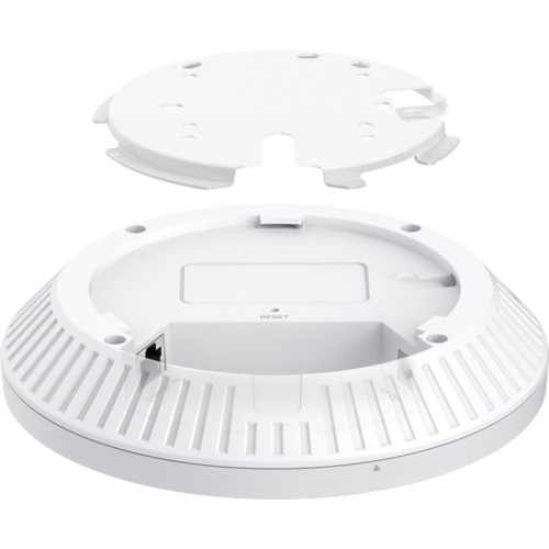 Точка доступа/ Omada AX3000 Dual-Band Ceiling Mount WiFi 6 Access Point (2402 Mbps on 5 GHz t+ 574 Mbps on 2.4 GHz), 1xGigabit PoE+ Port, 802.3at PoE 12V DC / 1.5 A (Power Adapter IS NOT included)