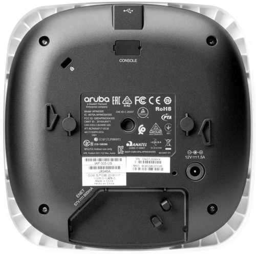 Точка доступа/ Aruba Instant On AP12 (RW) Indoor AP with DC Power Adapter and Cord (EU) Bundle