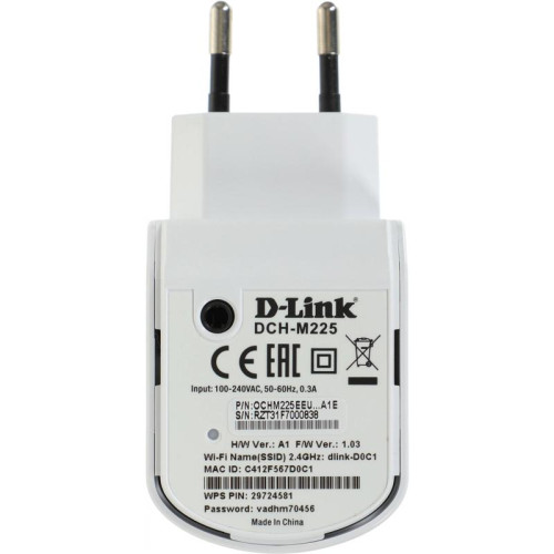 Повторитель беспроводного сигнала D-Link DCH-M225/A1A N300 Wi-Fi