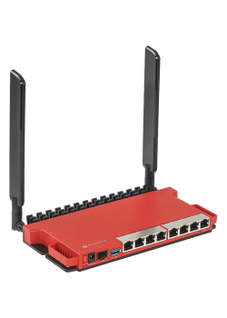Роутер беспроводной MikroTik L009UiGS-2HaxD-IN AX600 10/100/1000BASE-TX красный