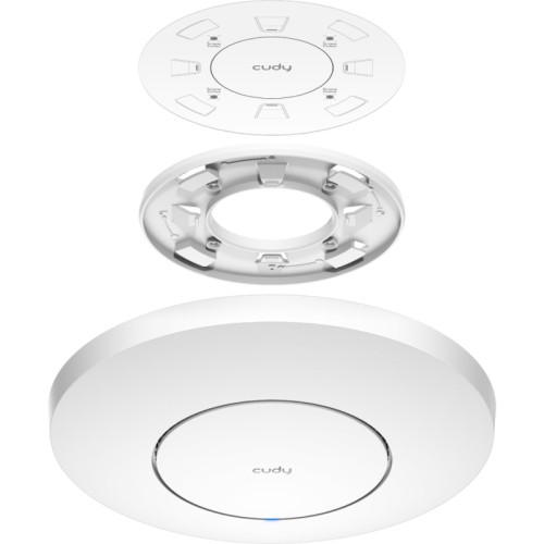Точка доступа/ BE3600 Dual Band Ceiling Mount Wi-Fi 7 Access Point, Chipset Broadcom, 802.11be/ax/ac/a/b/g/n, 2880Mbps at 5GHz +688Mbps at 2.4GHz, 1 x 2.5G RJ45 Port, MU-MIMO, Support 12V DC or  802.3at PoE or Passive PoE, Internal Antennas,  48V passive 