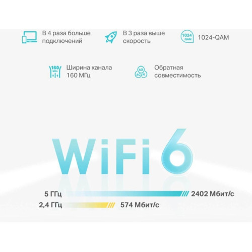 Маршрутизатор/ AX3000 Whole Home Mesh Wi-Fi 6 System, 2 units