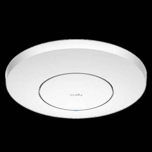 Точка доступа Wi-Fi CUDY AX3000 Wi-Fi 6 2 5G Access Point AX3000 Dual Band Ceiling Mount Wi-Fi 6 Access Point, Chipset MT7981, 802.11ax/ac/a/b/g/n, 2402Mbps at 5GHz + 574Mbps at 2.4GHz, 1 x 2.5G RJ45 Port, MU-MIMO, Support 12V DC or  802.3at PoE or Passiv