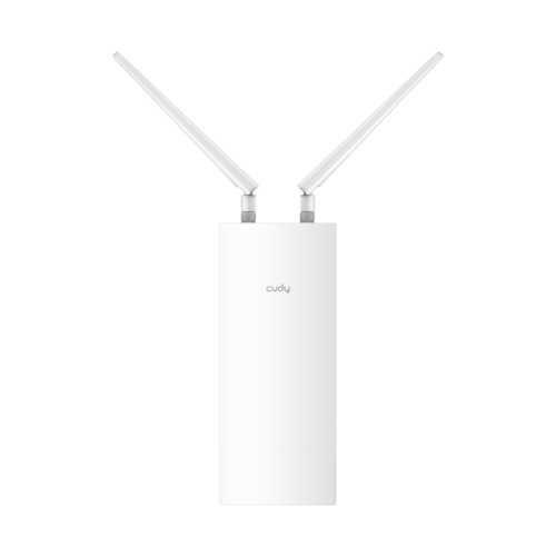 Точка доступа/ AC1200 WiFi Outdoor Access Point, Repeater, 867Mbps at 5GHz + 300Mbps at 2.4GHz, 1 x 100Mbps RJ45, 2 Detachable Antennas, 24V passive PoE, IP65 Waterproof, lightning protection, passive PoE adapter included, -20 ~ 60? Operating Temperature,