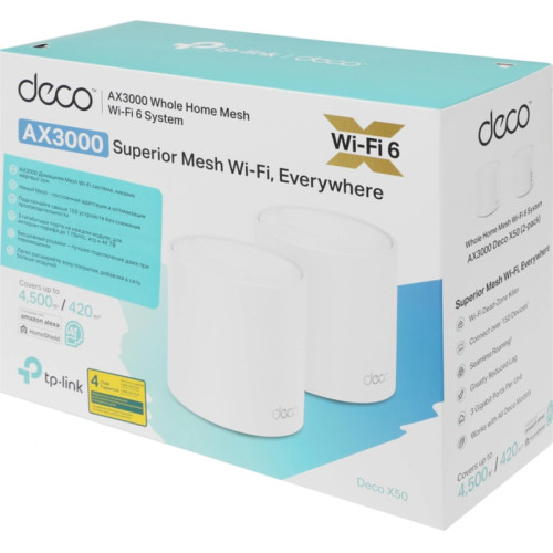 Маршрутизатор/ AX3000 Whole Home Mesh Wi-Fi 6 System, 2 units