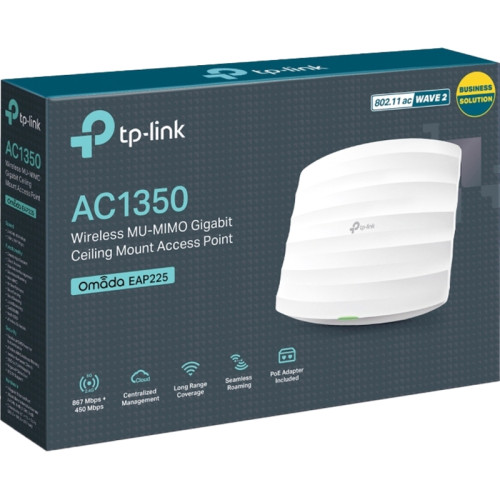 Точка доступа/ AC1350 Wireless MU-MIMO Gigabit Ceiling Mount Acce UKplug Точка доступа/ AC1350 Wireless MU-MIMO Gigabit Ceiling Mount Acce UKplug