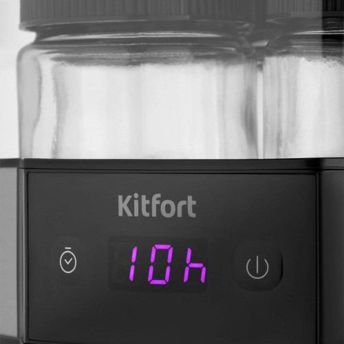 Йогуртница Kitfort КТ-6295 20Вт 7б. 190мл упр.:электрон. серебристый/черный Йогуртница Kitfort КТ-6295 20Вт 7б. 190мл упр.:электрон. серебристый/черный