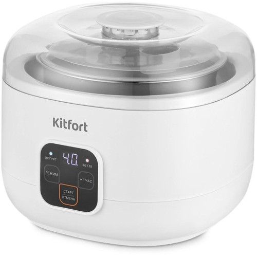 Йогуртница Kitfort КТ-6082 15Вт 1б. 1000мл упр.:электрон. белый Йогуртница Kitfort КТ-6082 15Вт 1б. 1000мл упр.:электрон. белый