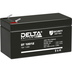 Battery Delta DT 12012, voltage 12V, capacity 1.2Ah, 97х44х59mm