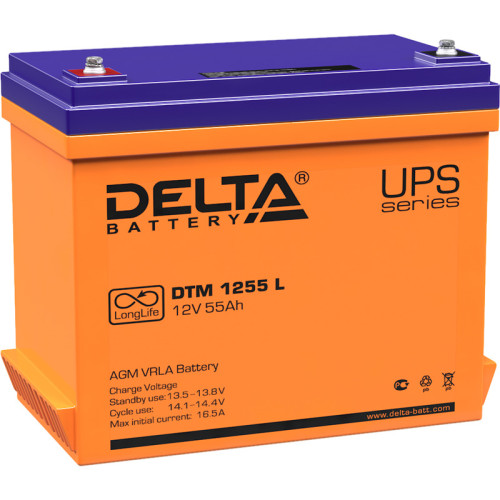 Батарея для ИБП Delta DTM 1255 L 12В 55Ач