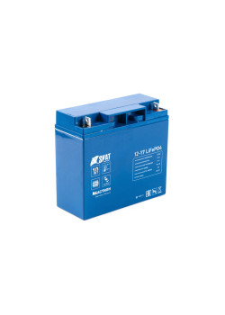 647 Skat i-Battery 12-17 LiFePo4 аккумуляторная батарея, 12 В, 17 Ач Li-Ion АКБ, на базе LiFePO4 элементов IFR 32650, структура 4S3P. Номинальное напряжение 12,8 В, напряжение заряда до 14В .Максимальный ток разряда до 17 А; ток заряда до 8А. Встроенная с
