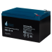 Battery Parus Electro, standard series HM-12-12, voltage 12V, capacity 12Ah (discharge 20 hours), max. discharge current (5sec) 180A, max. charge current 4.8A, lead-acid type AGM, terminals F2, LxWxH 151x98x95mm., total height with terminals 101mm., weigh