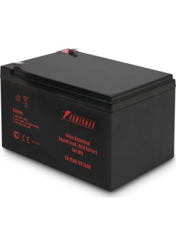 Батарея POWERMAN Battery CA12140, напряжение 12В, емкость 14Ач, макс. ток разряда 210А, макс. ток заряда4.2А, свинцово-кислотная типа AGM, тип клемм F2, Д/Ш/В 151/98/94, 4.2 кг./ Battery POWERMAN Battery CA12140, voltage 12V, capacity 14Ah, max. discharge