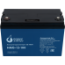 Battery Parus Electro, professional series HMG-12-100, voltage 12V, capacity 100Ah (discharge 10 hours), max. discharge current (5sec) 900A, max. charge current 30A, lead-acid GEL type, M8 bolt terminals, LxWxH 330x171x215mm, total height with terminals 2