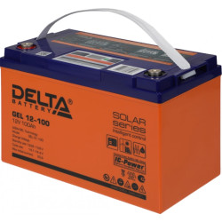Батарея Vektor Battery серия GEL, GEL 12-100, напряжение 12В, емкость 100 Ач (разряд 10 часов), макс. ток разряда (5 сек.) 1000А, макс. ток заряда 20 А, свинцово-кислотная типа GEL, клеммы M8, ДxШxВ 333x173x216мм., вес 30,3 кг., срок службы 13 лет