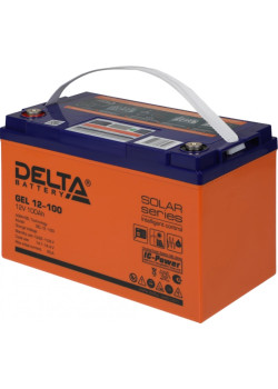 Батарея Vektor Battery серия GEL, GEL 12-100, напряжение 12В, емкость 100 Ач (разряд 10 часов), макс. ток разряда (5 сек.) 1000А, макс. ток заряда 20 А, свинцово-кислотная типа GEL, клеммы M8, ДxШxВ 333x173x216мм., вес 30,3 кг., срок службы 13 лет