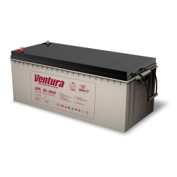 Батарея Ventura серия GPL, GPL12-200, напряжение  12B, емкость 212Ач (разряд 20 часов), макс. ток заряда 60А,  свинцово-кислотная типа AGM,  клеммы  F8, ДШВ  522х240х223мм, вес 59кг/ Ventura battery GPL series, GPL12-200, voltage 12V, capacity 212Ah (disc
