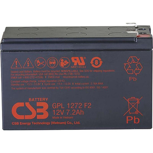 Батарея для ИБП CSB GPL1272 F2 FR 12В 7.2Ач